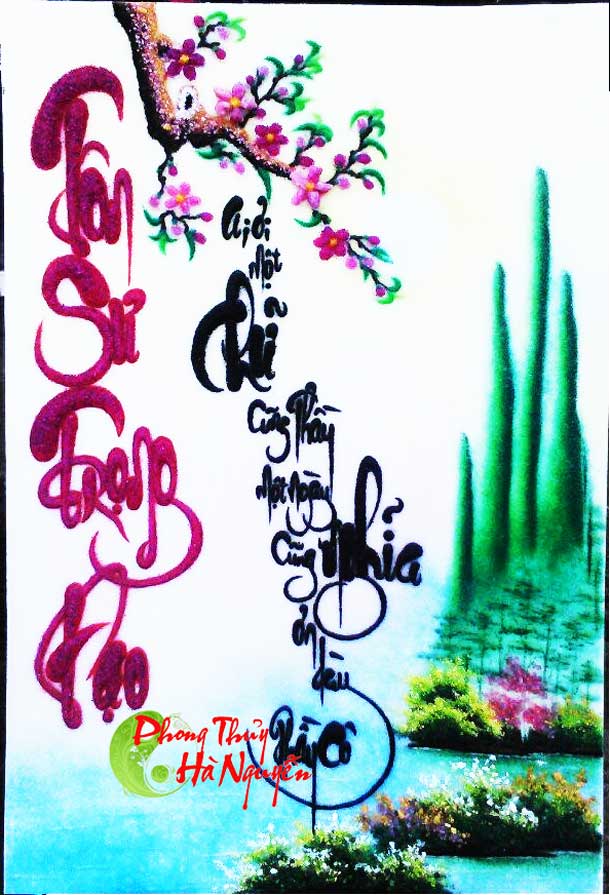 Quà tặng thầy cô giáo - tranh đá quý